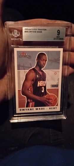 2003-2004 Fleer Tradition / Skybox DWAYNE WADE ROOKIE MINT BECKETT BGS 9 CLEAN!!!!