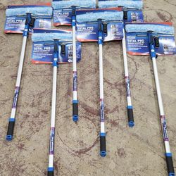 14"scrubber,12" Squeegee,6ft Telescoping Cleaning Pole