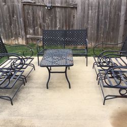 Patio Set With Swing
