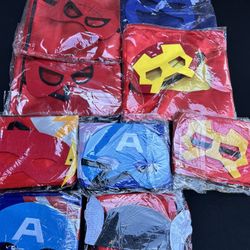 Super Hero Capes With Matching Mask Sets