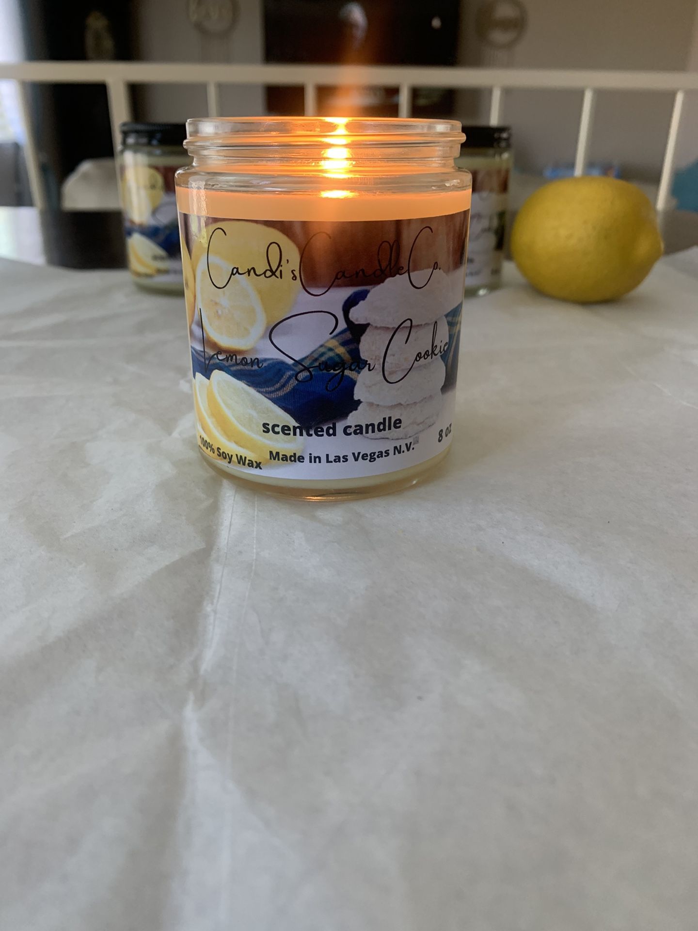 1 Wick  Soy Wax  Candles      8 oz Jar