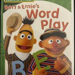 Sesame Street BERT & ERNIE’S WORD PLAY (DVD-2002) NEW!