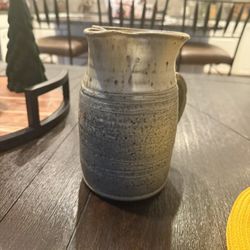 Handmade Pottery Pitcher (Stoneware)