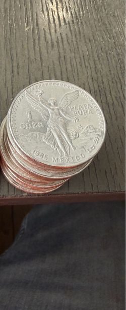 Mexican Libertad 1oz Silver Coins 1980's Gordita Onza Plata Pura