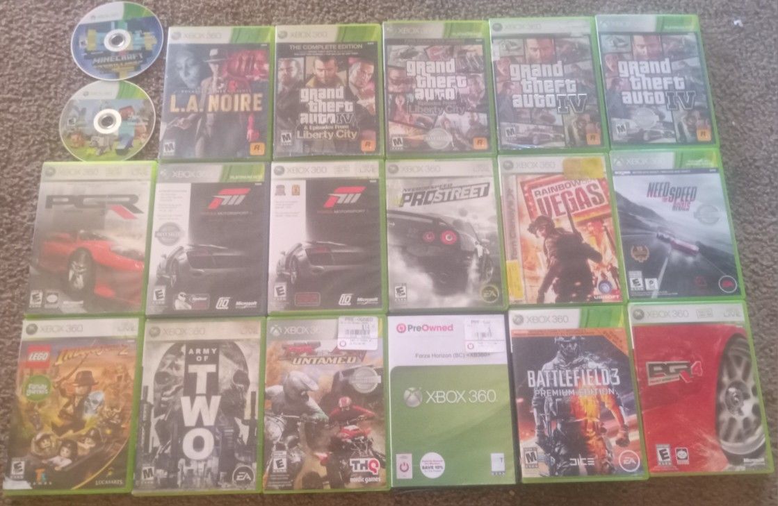 XBOX 360 GAMES-READ DESCRIPTION