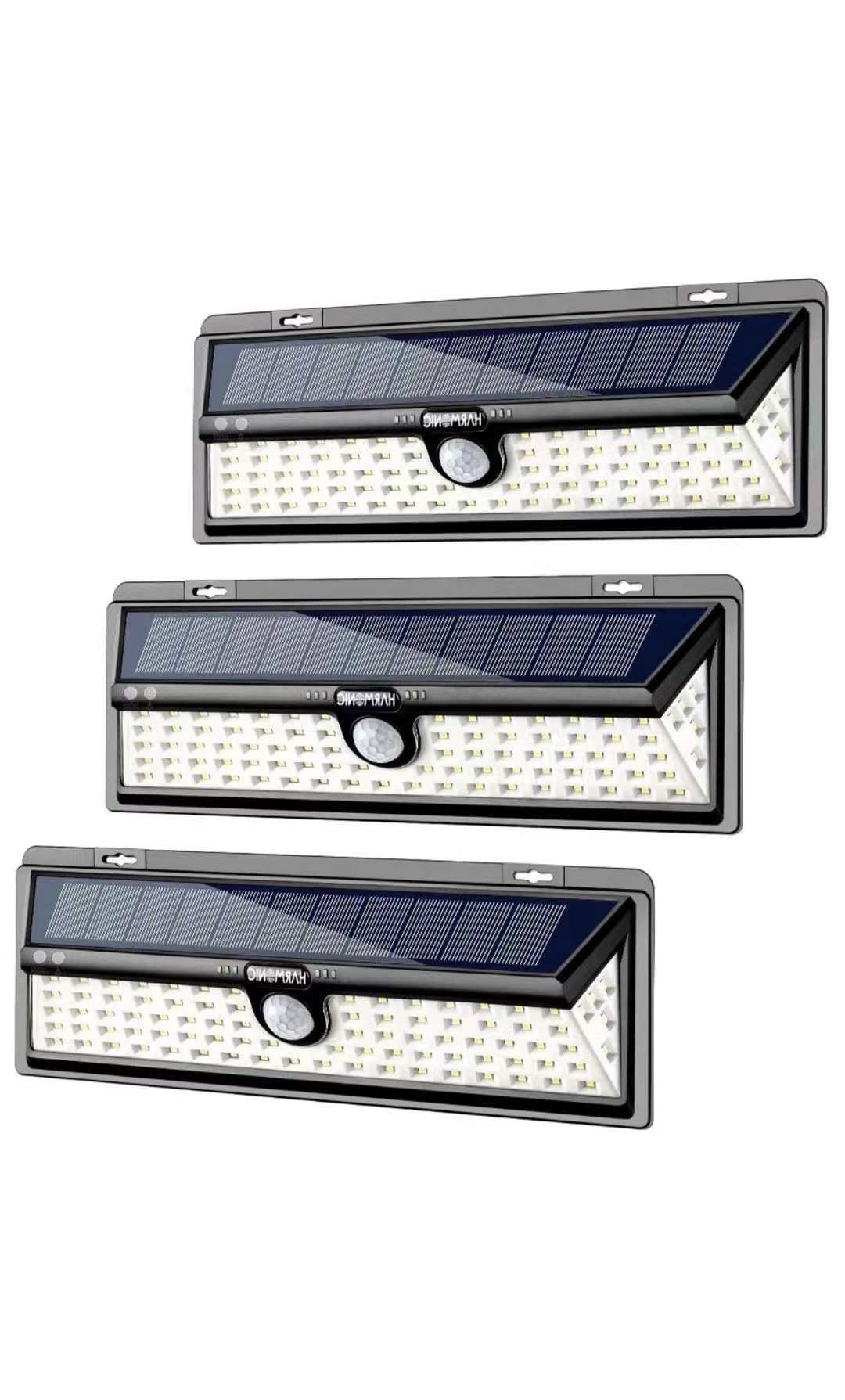 Larger Solar Lights Outdoor, 100 LED Motion Sensor Light with 270° Wide Angle, 3 Optional Modes IP65 Waterproof Solar Security Wall Lights