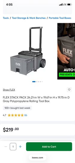 Flex Stack Pack 1 drawer rolling toolbox