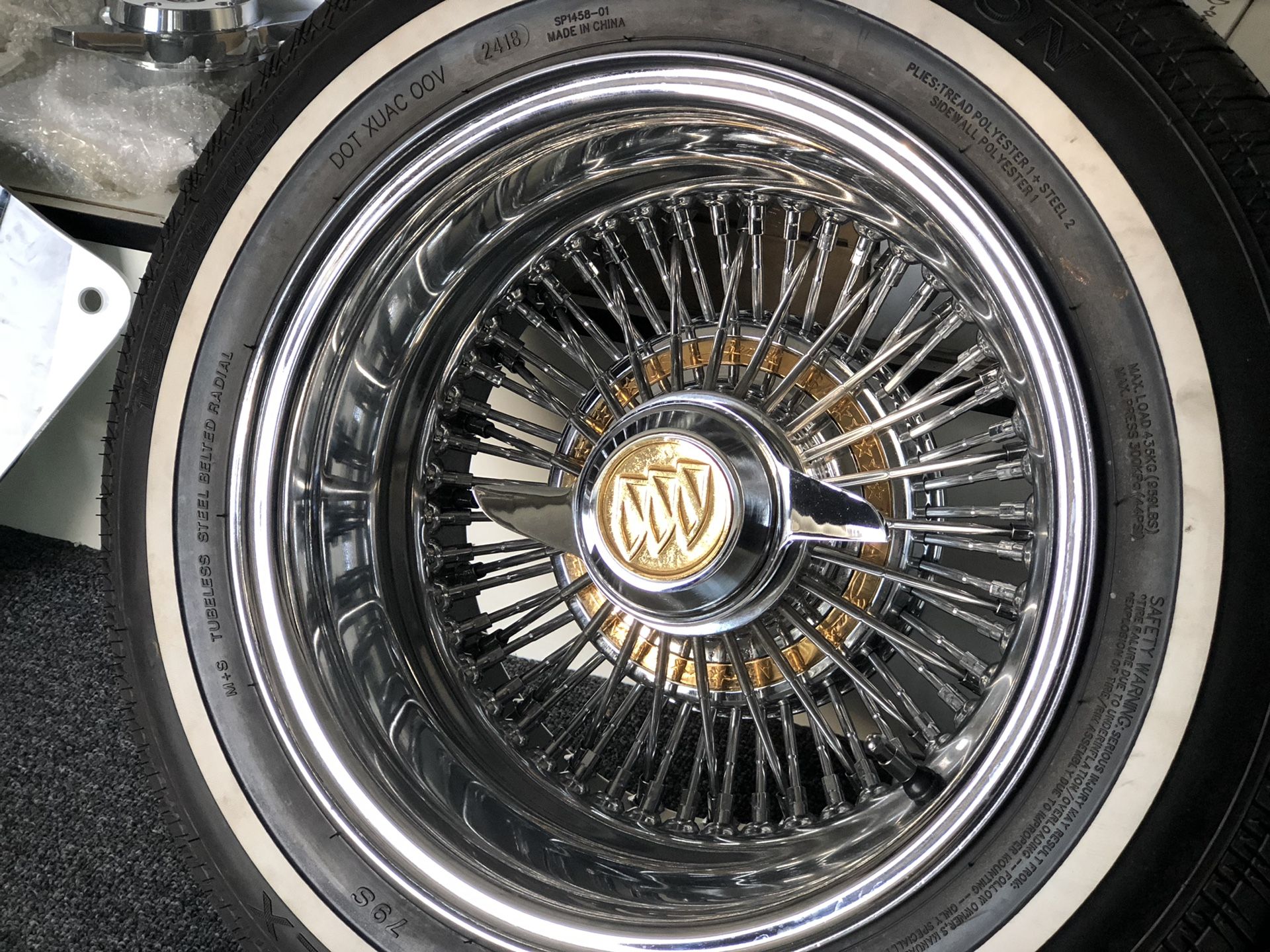 Zenith wire wheels 13x7 72 spoke straight lace for Sale in San