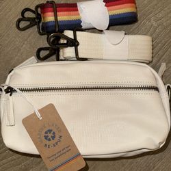 NWT Marine Layer Natural Fanny Pack + 2 Straps