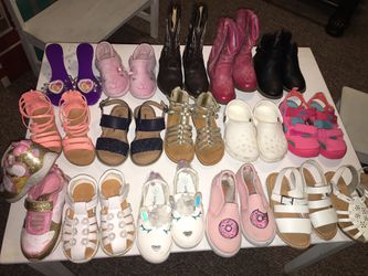 16 pair shoes (toddler size 7 and a half -9)