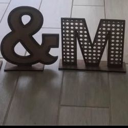 MR. & MRS. Wedding Cane Letters