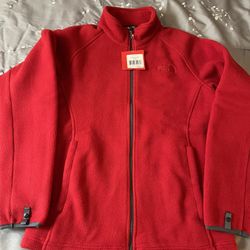 Men’s Red North Face Fleece Jacket