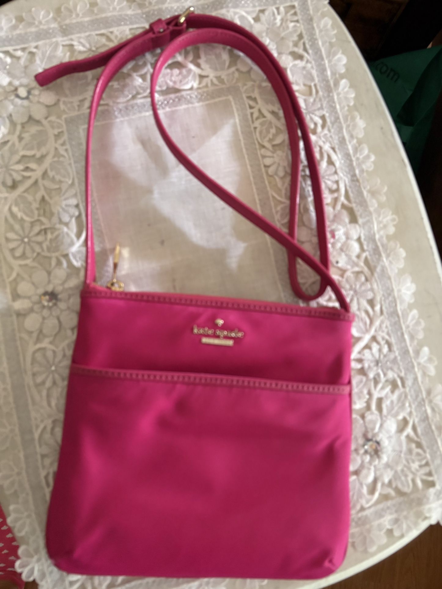 KATE SPADE HOT PINK CROSSBODY PURSE