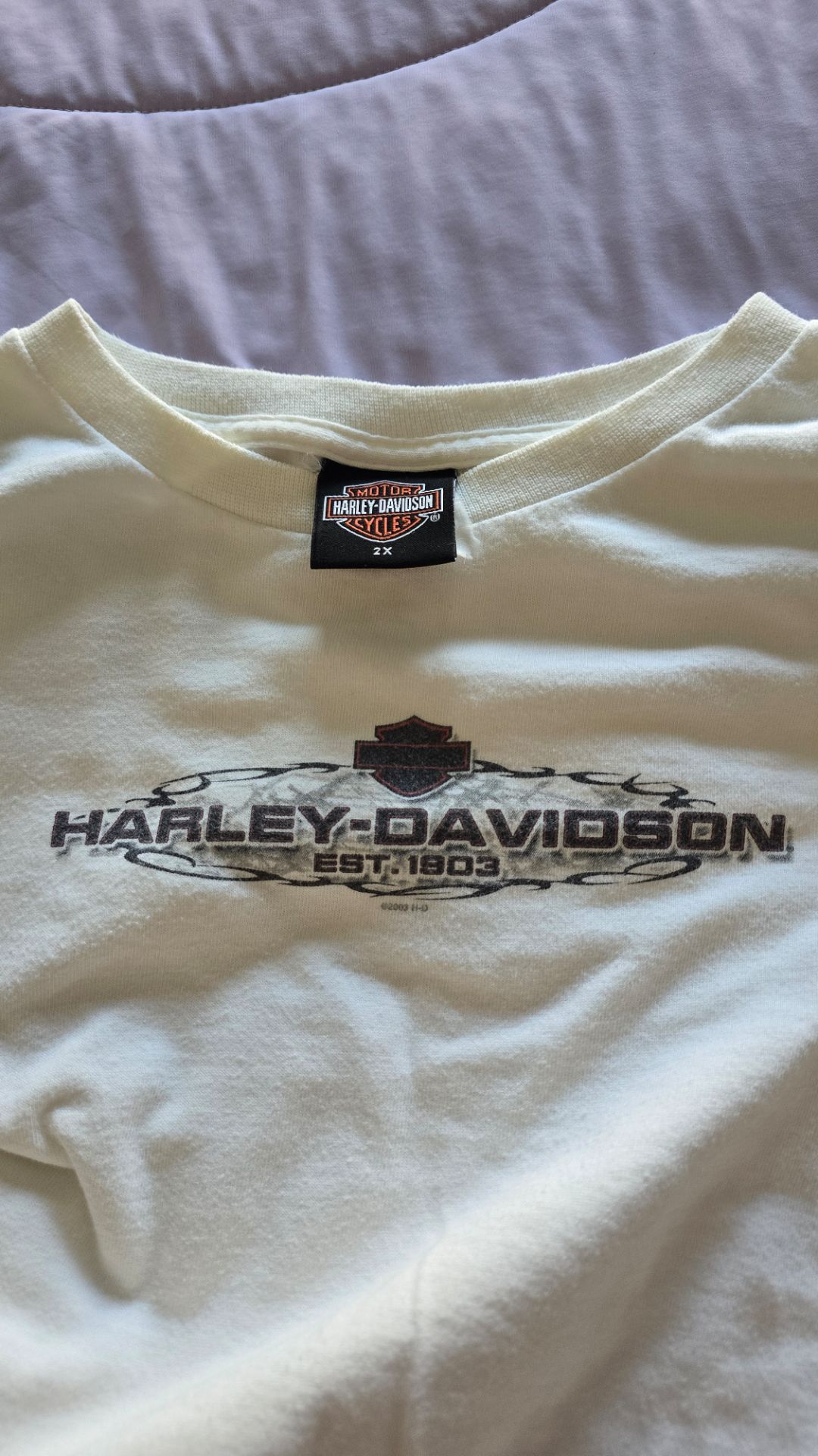 Women's Harley Davidson Long Sleeve White Shirt from Chosa's