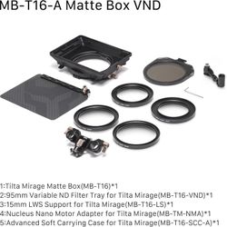 Tilta Mirage Matte Box VND Kit (MB‑T16‑A, 95 mm) — $300