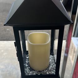 Metal Candle Holder With Led Candle 