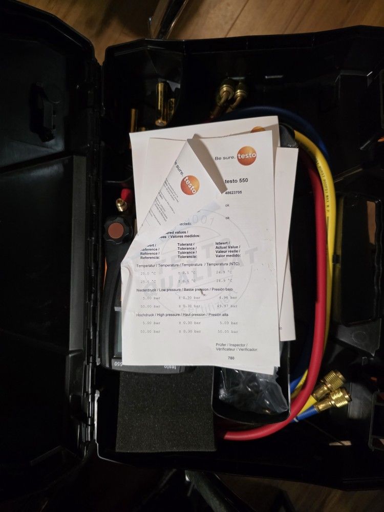 Testo 550 Charging only guage set