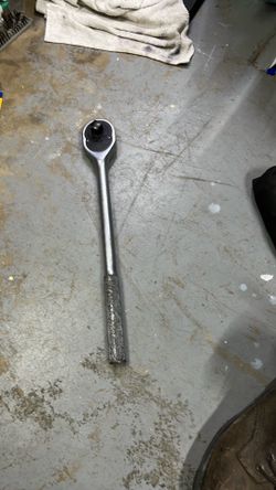 PROTO  3/4” drive Hand Ratchet: Pear, Reversible, 20 in Overall Lg, Satin, 15° Min Arc Swing, 3/4 in Drive Size