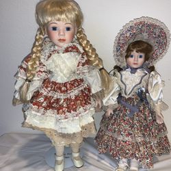 Dolls in Floral Dress 