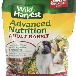 Wild Harvest Advanced Nutrition Diet For Adult Rabbits, 8 Lbs