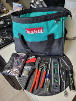 NEW MAKITA BAG & miscellaneous tools