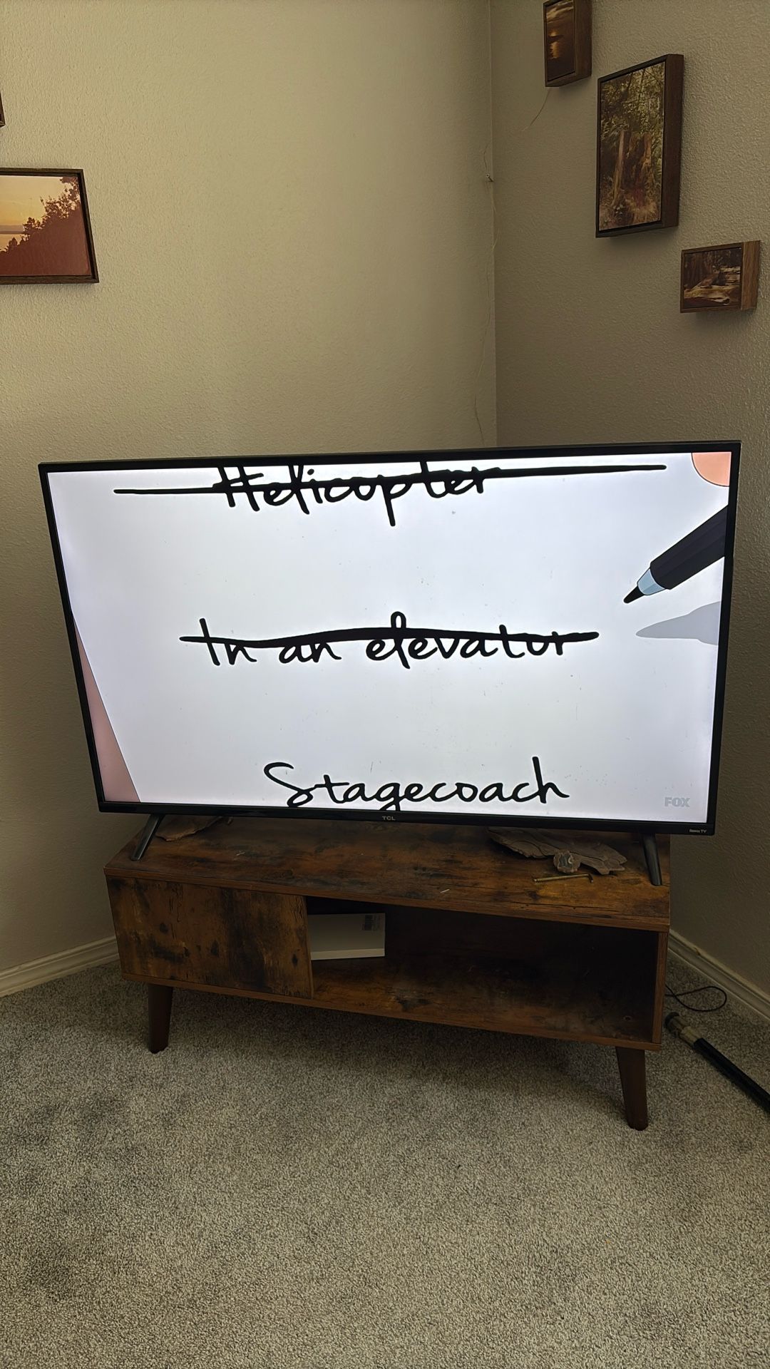 50” Roku TCL smart TV With Remote