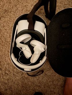Meta Quest 2 with carrying case and adjustable strap