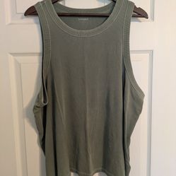 Old Navy Green Ribbed Tank