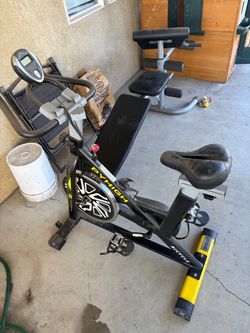 work out bench and bike