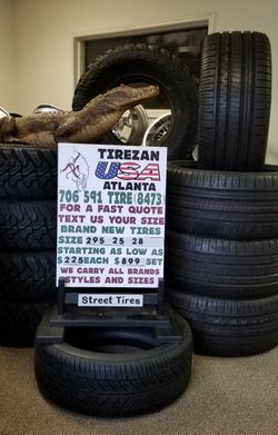 295 25 28 BRAND NEW TIRE TIRES $225 EACH $899 SET