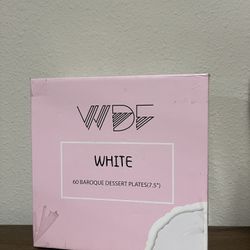 60 Baroque Dessert Plates (7.5") - NEW