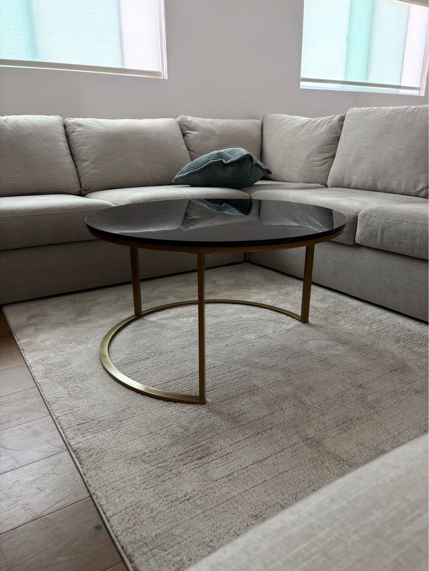 Round coffee table