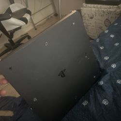 PS4 Slim (Top Is Missing) With 1 Controller And Some Games