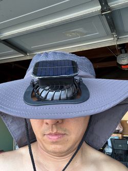 Solar Powered Fan Hat – USB Rechargeable Cooling Sun Hat
