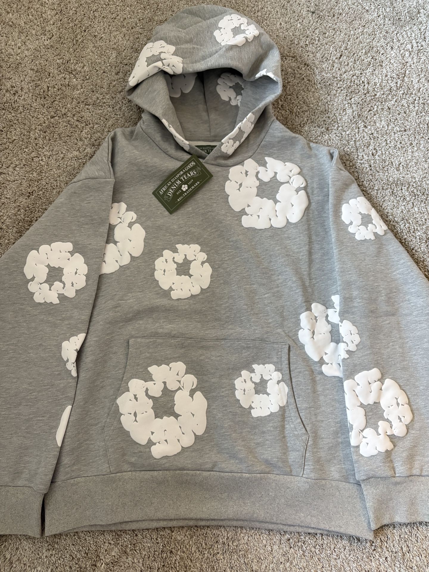 Denim Tears The Cotton Wreath Sweatshirt Grey :M