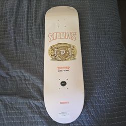Primitive Thrasher Silvas 8.5" Skateboard Deck White