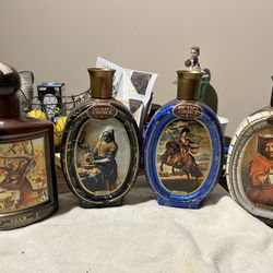 Ezra Beam Whiskey Decanters 