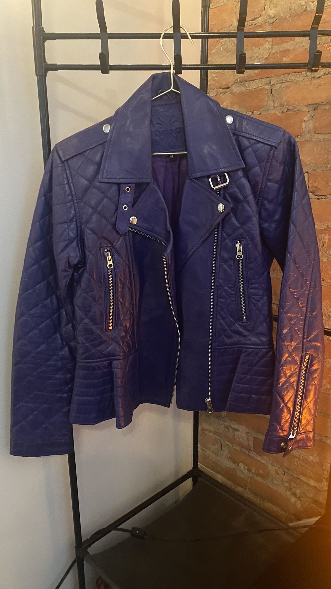 Purple Leather Jacket