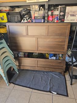 Brown Queen Size Bedframe