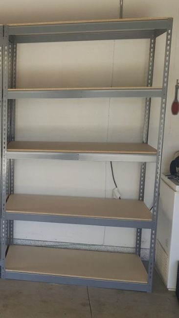 Garage Shelving 48 in W x 24 in D New Industrial Boltless Warehouse Racks Stronger Than Homedpot Lowes And Costco Delivery Available