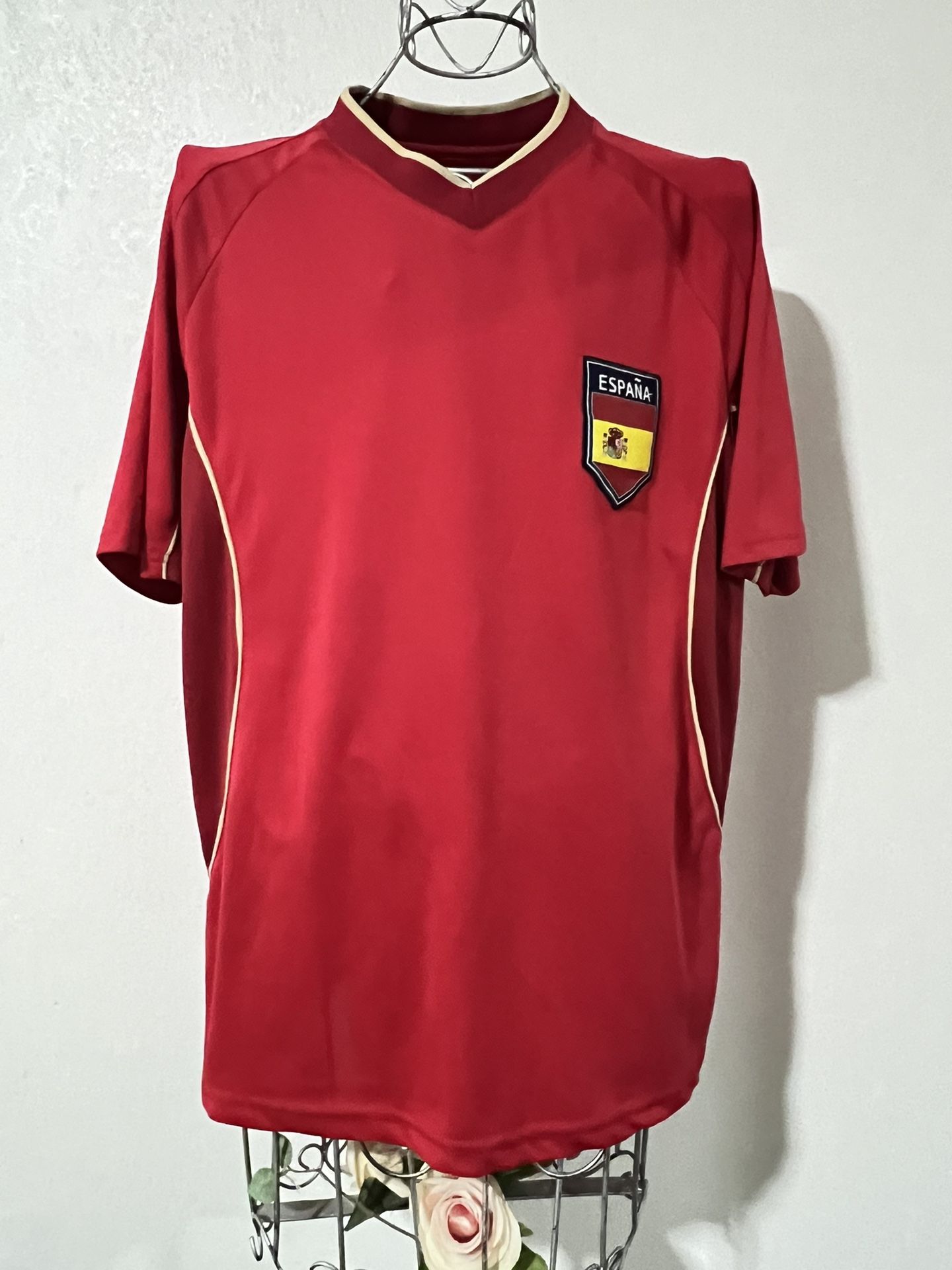 Spain National Team Jersey Patriotic Espana Flag Sports Soccer