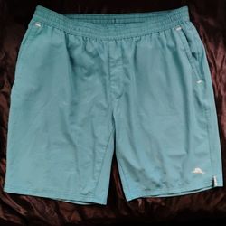 Tommy Bahama Men’s Aqua Blue Swim Trunks Size Large

