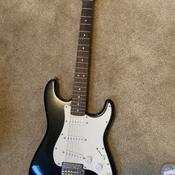 Guitar with fender amp