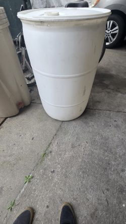 White Barrel 55 Gallon