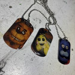 fnaf dog tag nacklaces