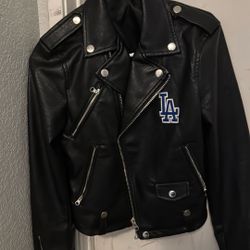 Dodgers Faux leather jacket 