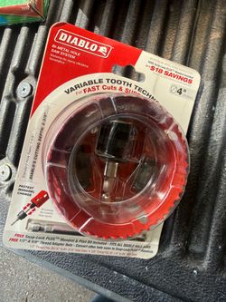 New diablo  bi metal hole saw system