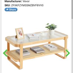 Rattan Coffee Table/home Coffee Table / Home Decor /dinning Room 