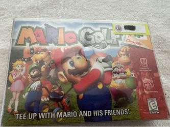 Nintendo 64 Mario Golf video game
