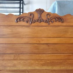 Antique Full Bed Frame- Oak